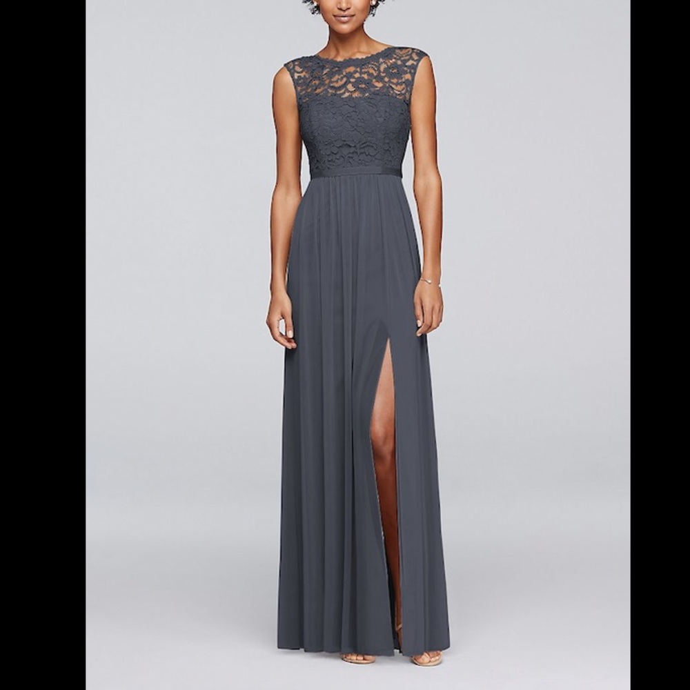 Long (OR short) lace Brice mesh skirt graphite